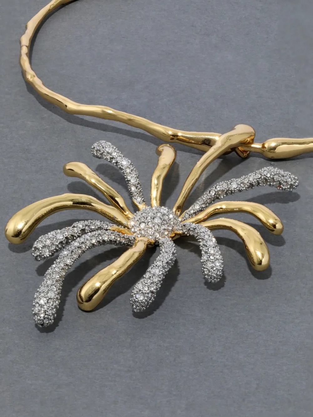 ALEXIS BITTAR Solanales Crystal Sunburst Collar - Picture 7 of 7